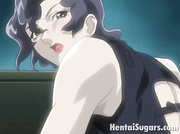 Elegant brunette hentai