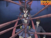 Tied hentai chick gets her fuck