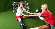 Nubile lesbian cuties have sex