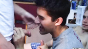 College frat boy sucks off brothers