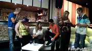 Plumpers with big tits at drunken party