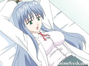 Anime nurse getting undressed