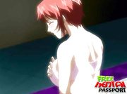 Cute redhead hentai babe