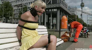 Bondage sex in public transport