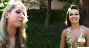 Nasty lesbos fondling muff video