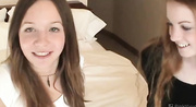 Teens' first lesbian experience video