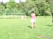 Cool group fucking outdoors