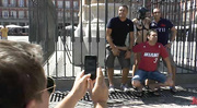 Slim brunette babe agreed to be disgraced and fucked in public