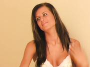 Eu model Clara long labia and stretching