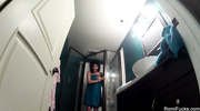 Two naked hotties goes into the bathroom and take a shower together while they tease and play with their pussies on camera.